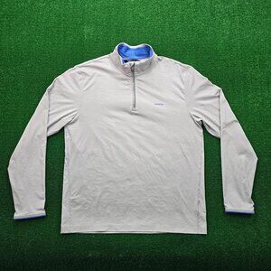 Polo Golf Ralph Lauren Sweatshirt‎ Mens Large Gray 1/4 Zip Pullover Windsor